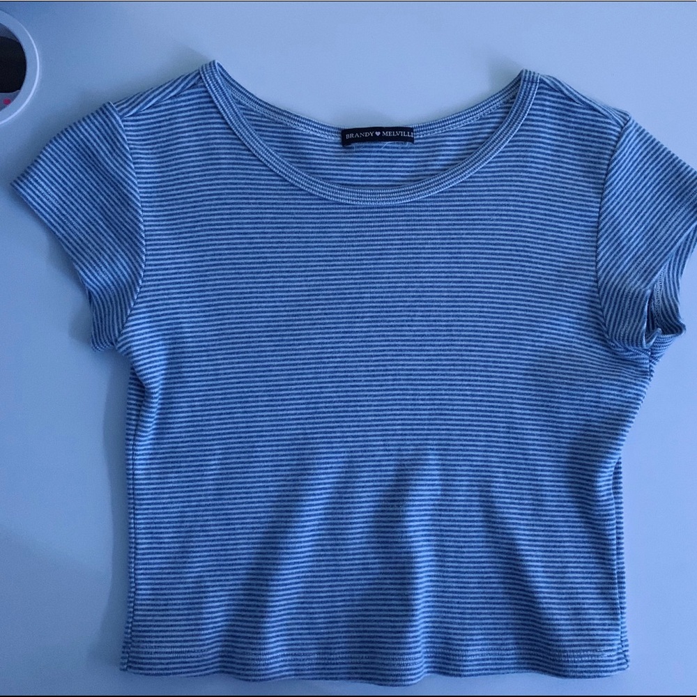 brandy melville striped top!!